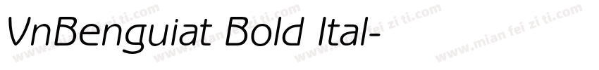 VnBenguiat Bold Ital字体转换